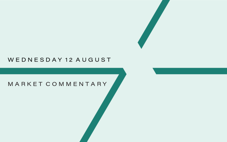 Market Commentary: Wednesday 12th August