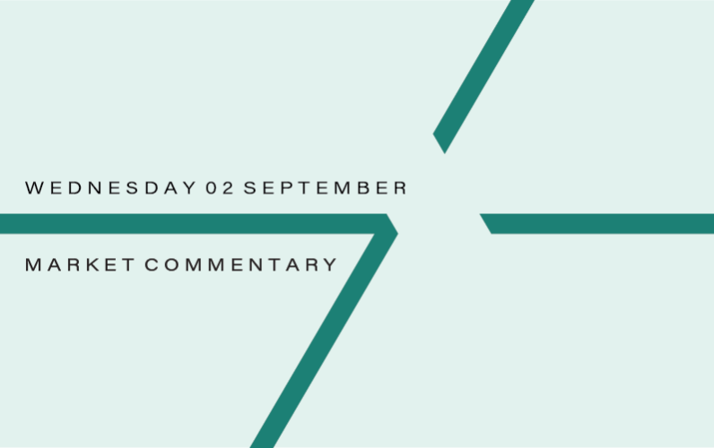 Market Commentary: Wednesday 2nd September