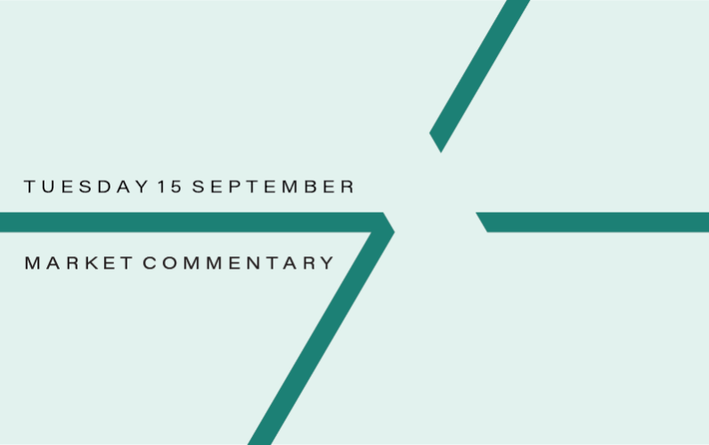 Market Commentary: Tuesday 15th September