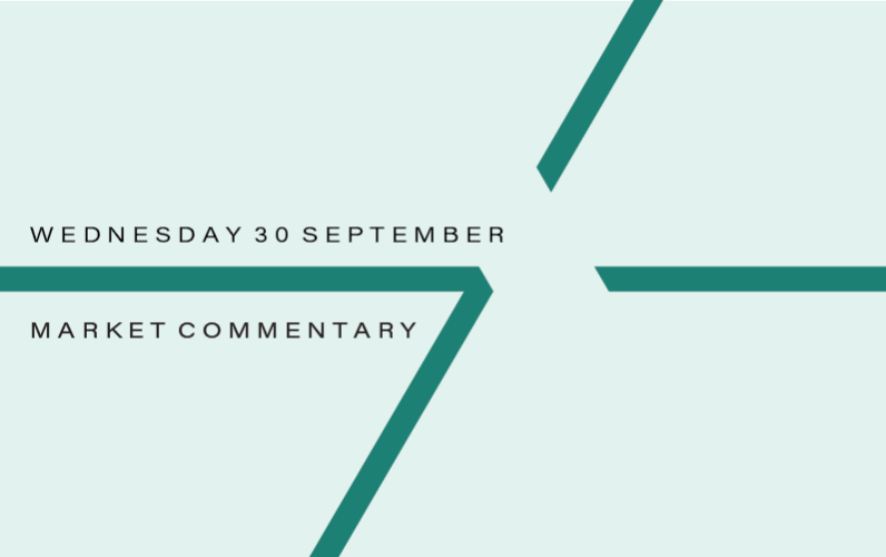 Market Commentary: Wednesday 30th September