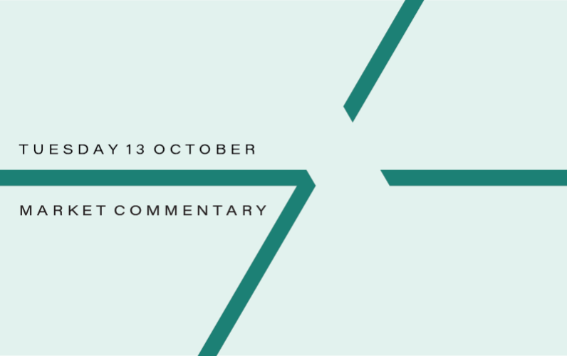Market Commentary: Tuesday 13th October