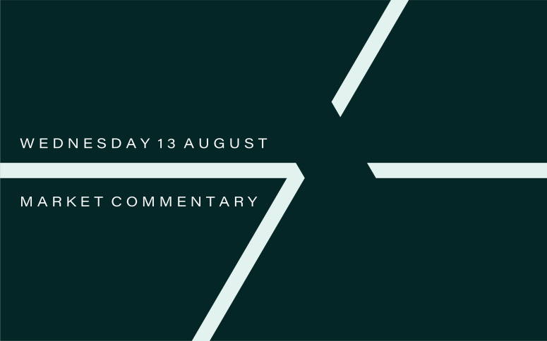 Market Commentary: Wednesday 13th August