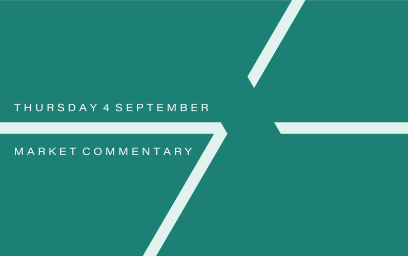 Market Commentary: Thursday 4th September