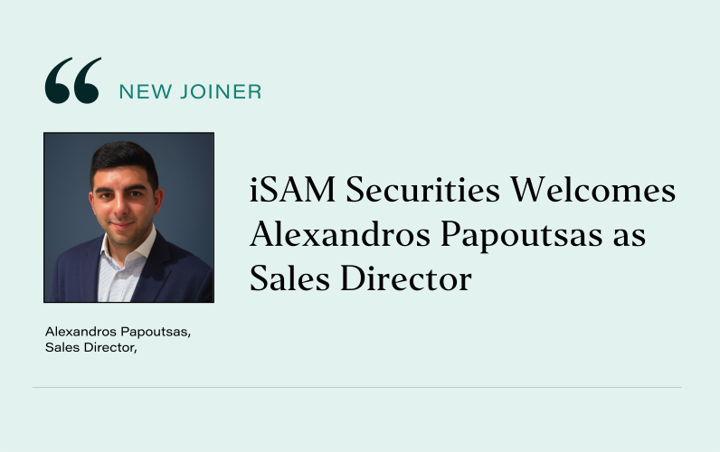 iSAM Securities Appoints Alexandros Papoutsas as Sales Director in Cyprus